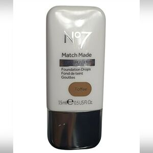 No7 Match Made Foundation Drops Toffee Custom Blend15ml .5oz
